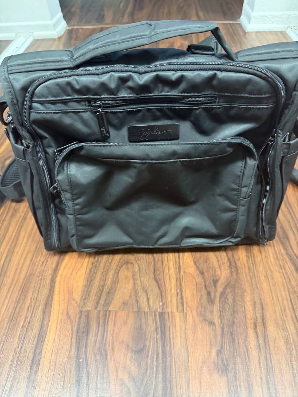 JuJuBe B.F.F. Convertible Diaper Bag Backpack / Messenger – Classic Black
